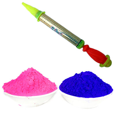 "Holi Pichkari, 2 Gulal Colors - Click here to View more details about this Product